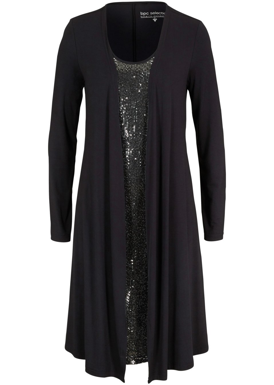 Robe style double épaisseur en viscose