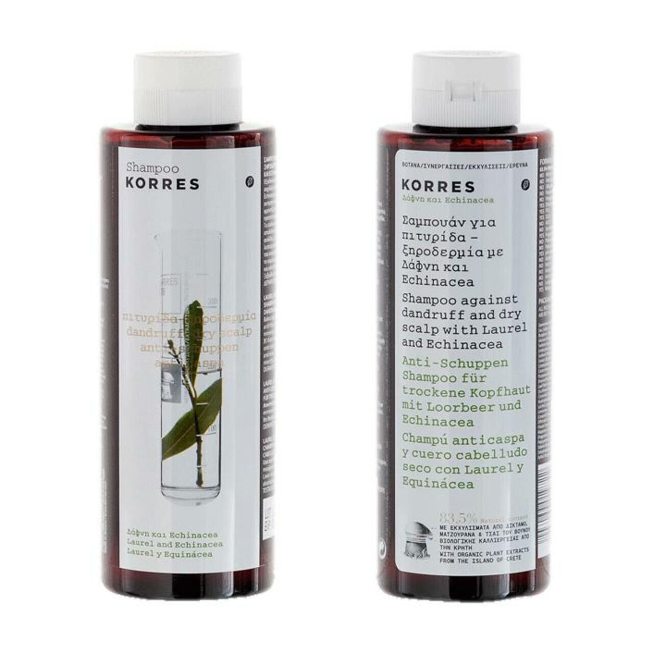 KORRES Laurel & Echinacea Anti-Schuppen Shampoo für trockene Kopfhaut