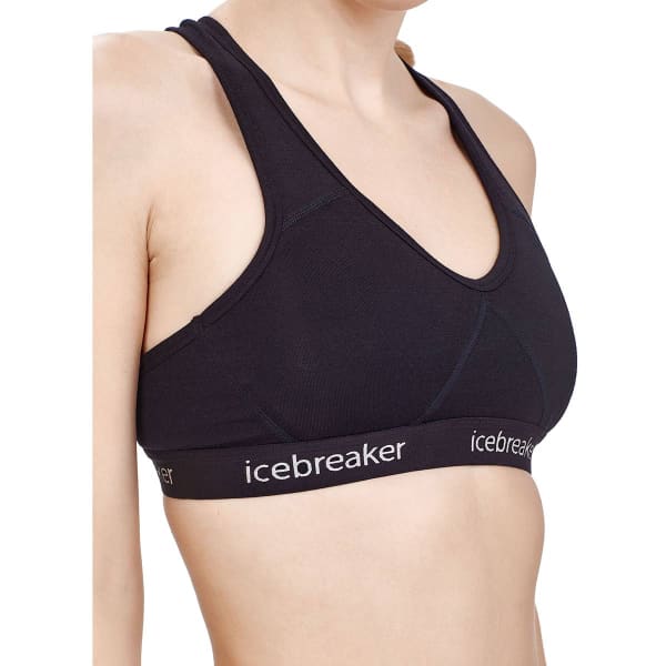 Brassière running ICEBREAKER WMNS SPRITE RACERBACK BRA BLACK