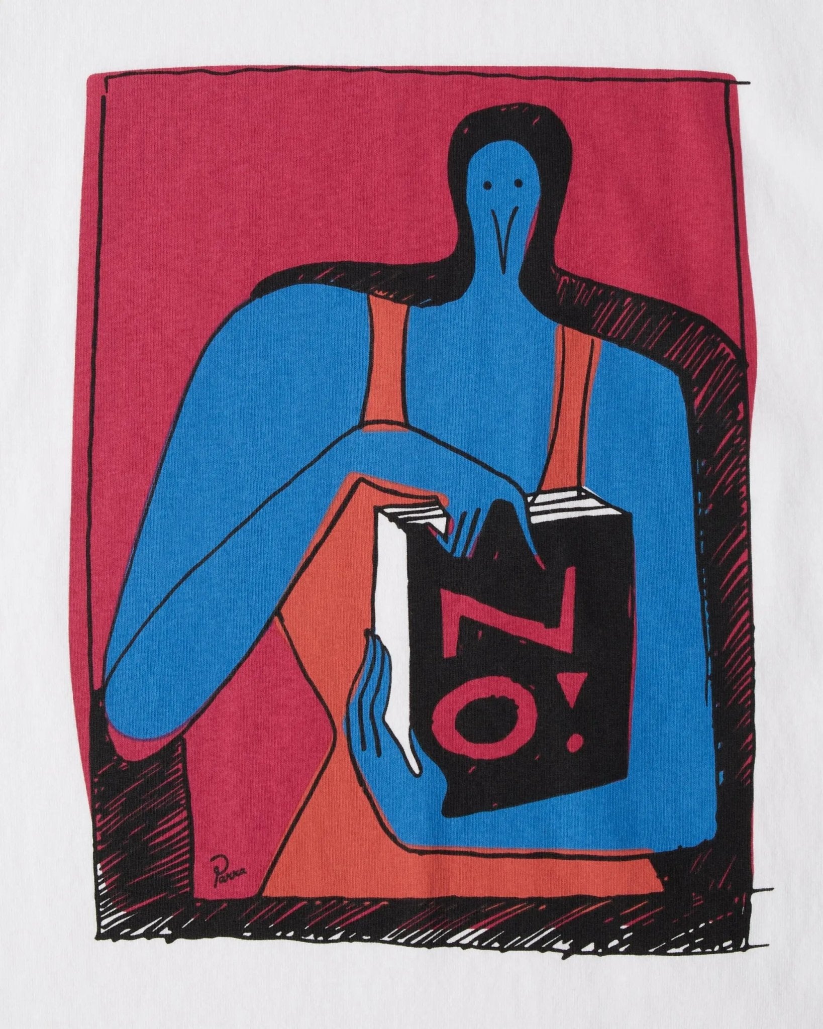 ByParra No books t-shirt (White)
