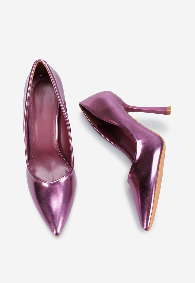 Chaussures à talon aiguille mauves Minda