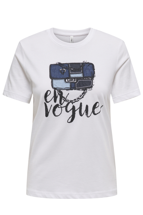 Only witte dames t-shirt