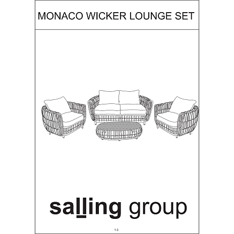 Monaco loungesæt