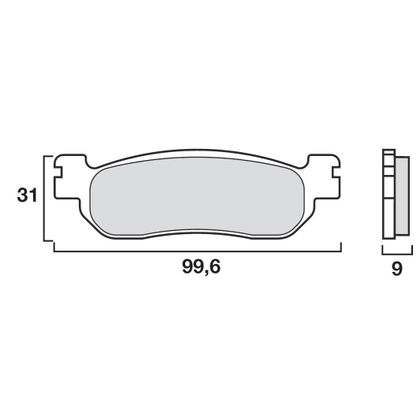 Plaquettes de freins Brembo Sinter Métal Fritté avant/arrière (selon modèle)