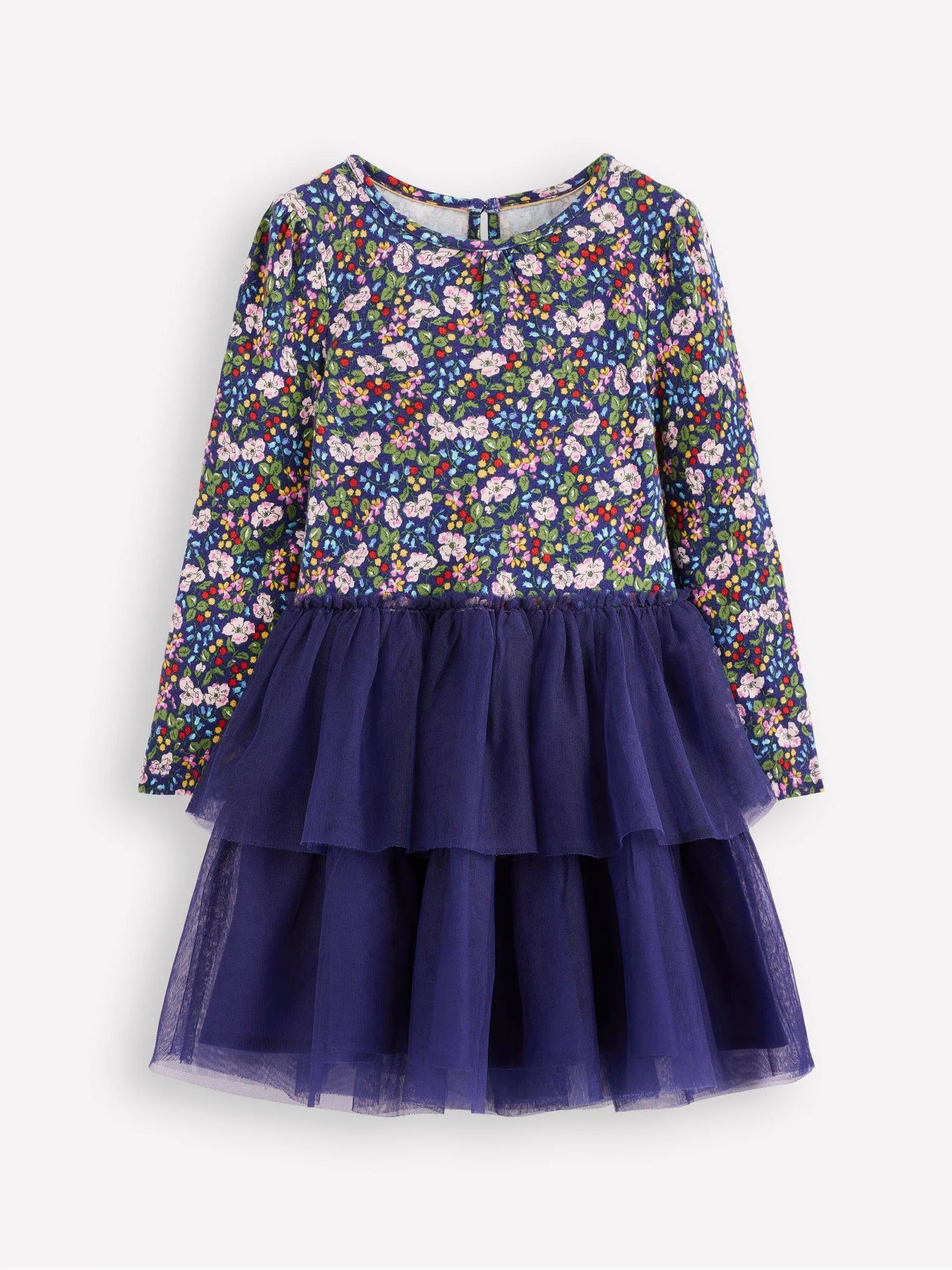 Blauw - Boden Tulle Mix Dress
