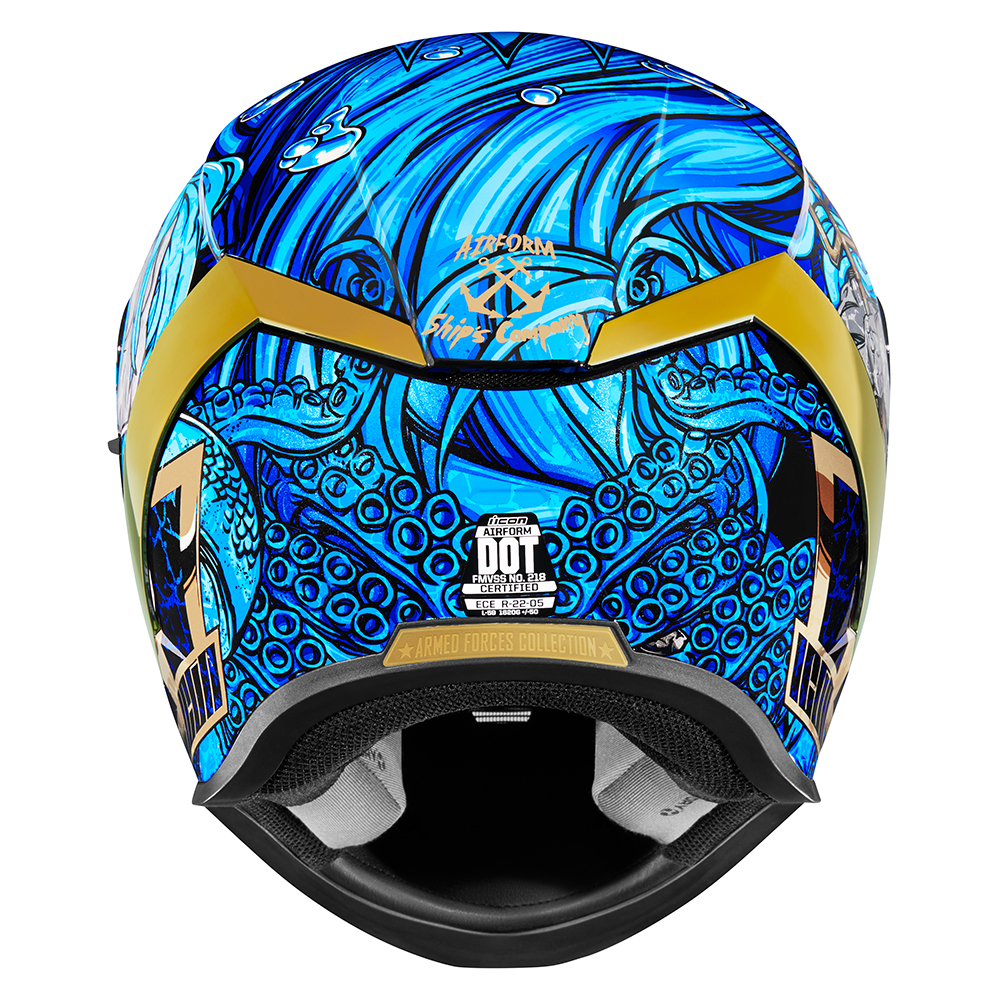 Icon - Casque Airform Ships Company™ Bleu / Or