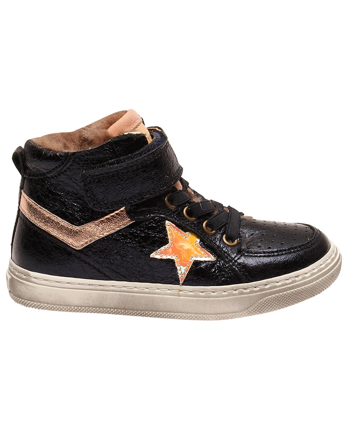 Schnür-Sneaker IAN hoch gefüttert in midnight