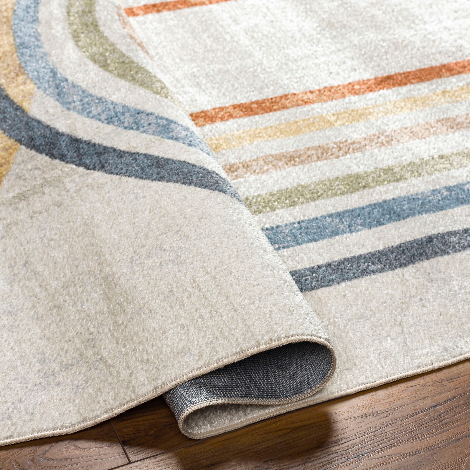 Livabliss Teppich »OZU« rechteckig 5 mm Höhe Maschinenwaschbar, Boho Kurzflor Wohnzimmerteppich, Schlafzimmer
