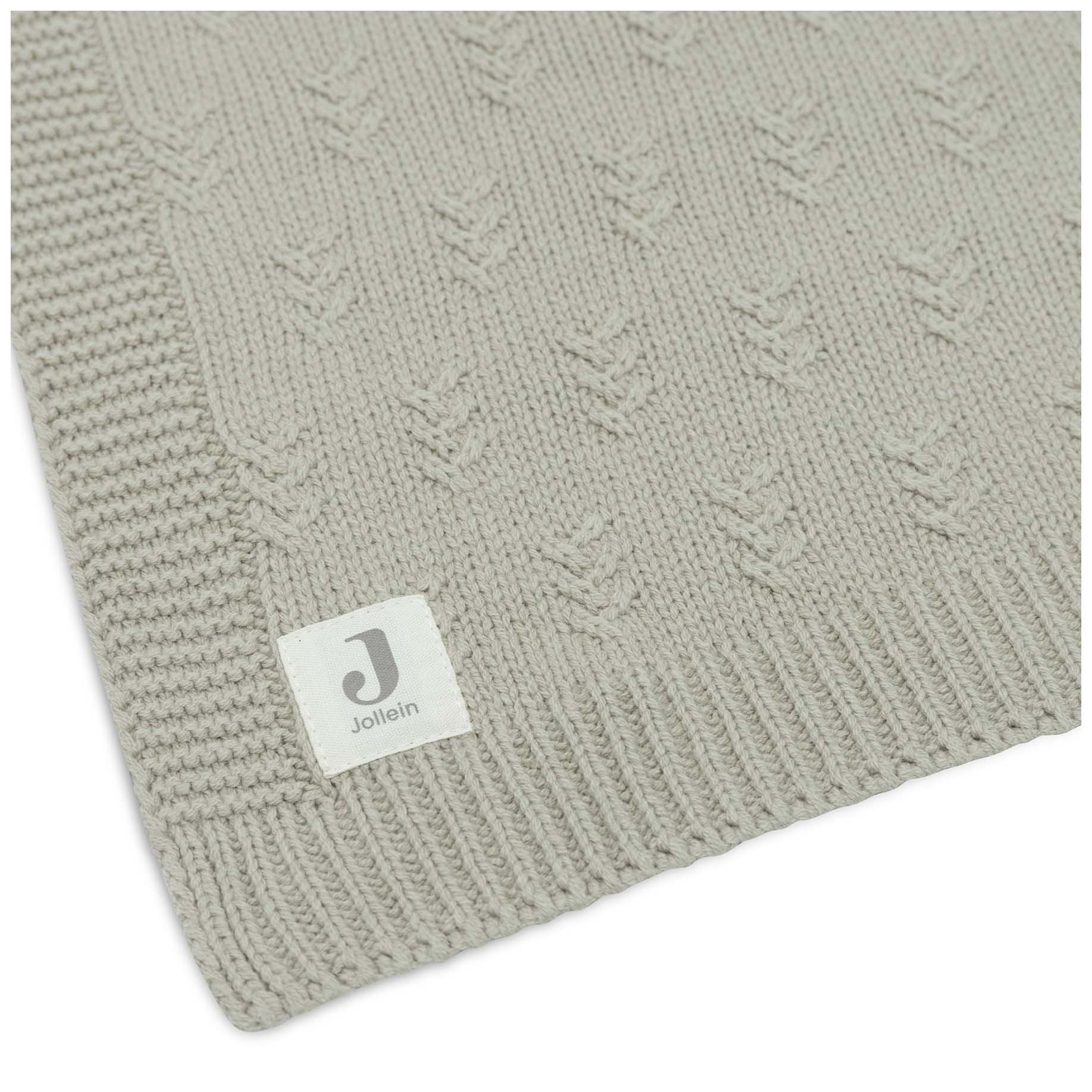 Jollein ledikantdeken grain knit groen