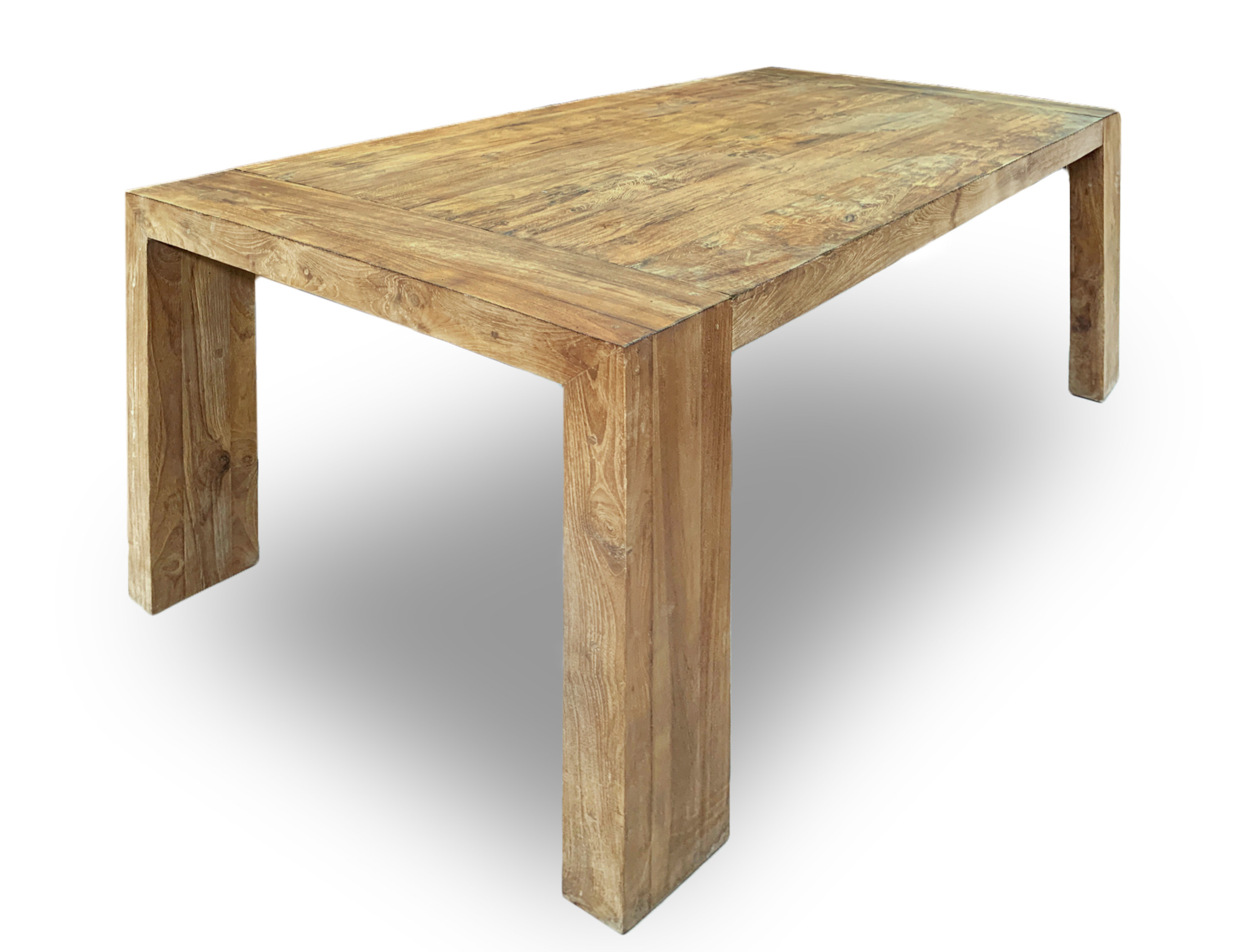 Esstisch aus recyceltem Teak, B 200 cm, T 100 cm, H 78 cm von fischer's lagerhaus