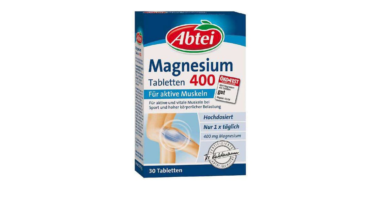 Abtei Magnesium 400 für aktive Muskeln Tabletten