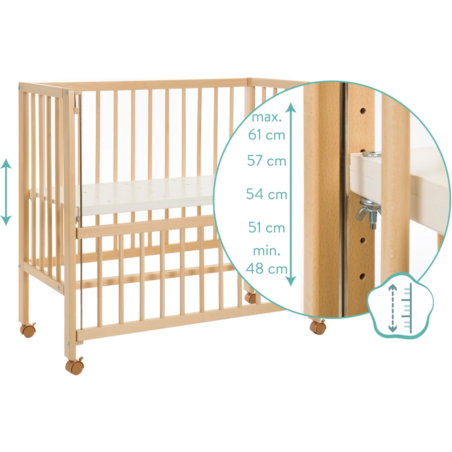 fillikid Beistellbett Cocon Natur