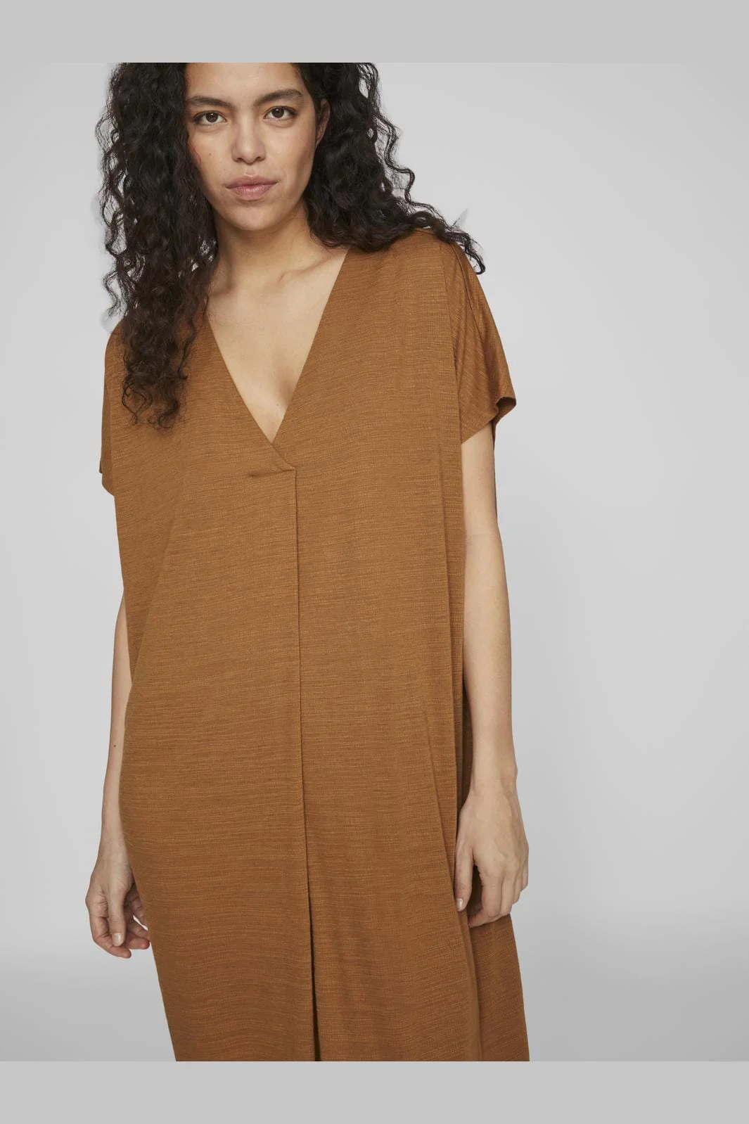 Vila Vibrielle V-Neck S/S Midi Dress/1S