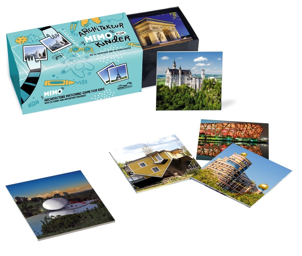 Architektur für Kinder. Memo I Architecture Kids. Matching game