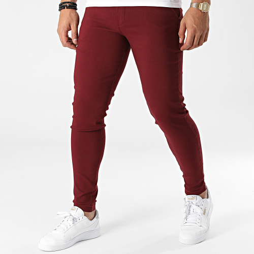 Pantalon Chino Bordeaux