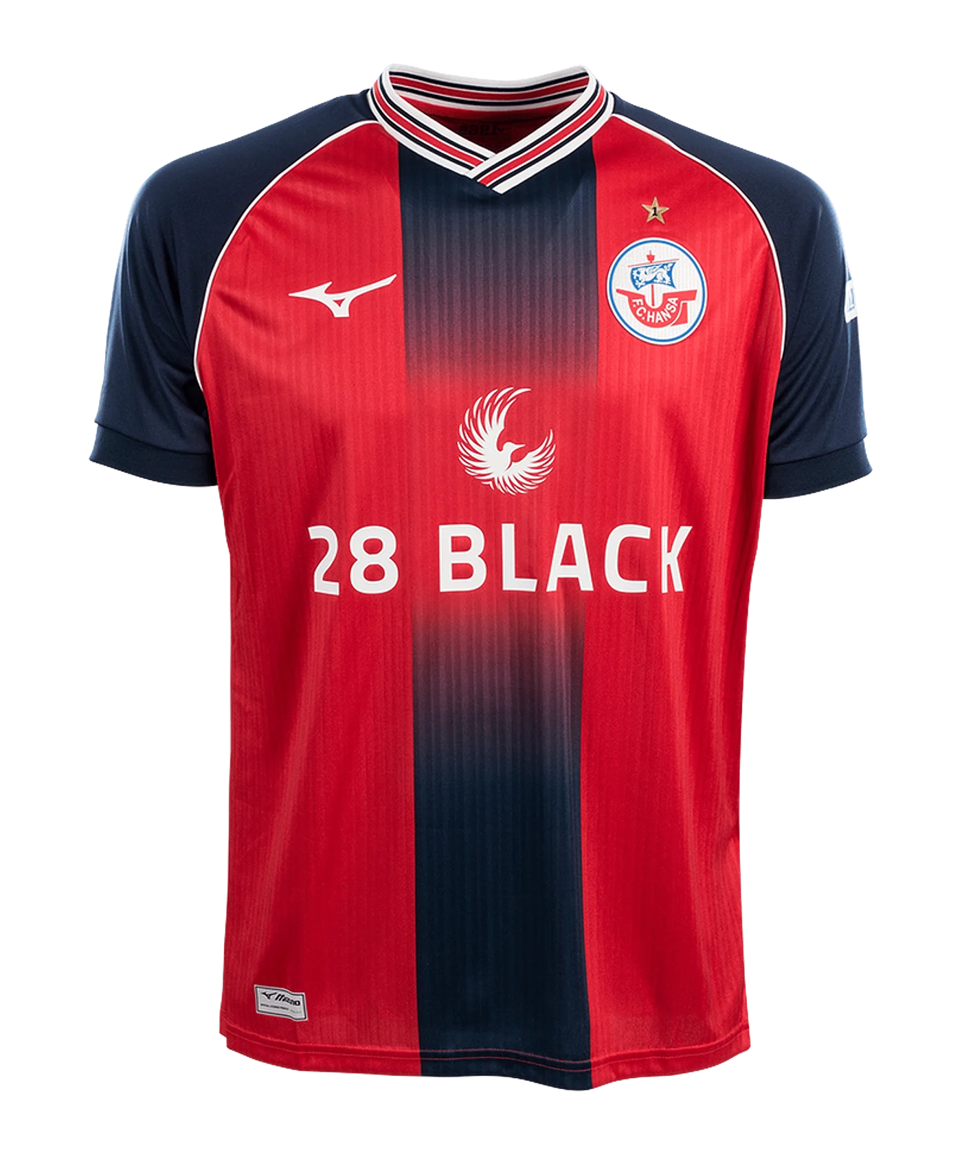 Mizuno Hansa Rostock Trikot 3rd 2024/2025 Kids Rot F64