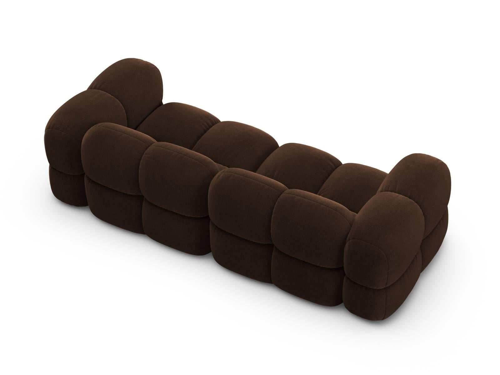 Cosmopolitan Design Loretto 3-zitsbank - Chocolade