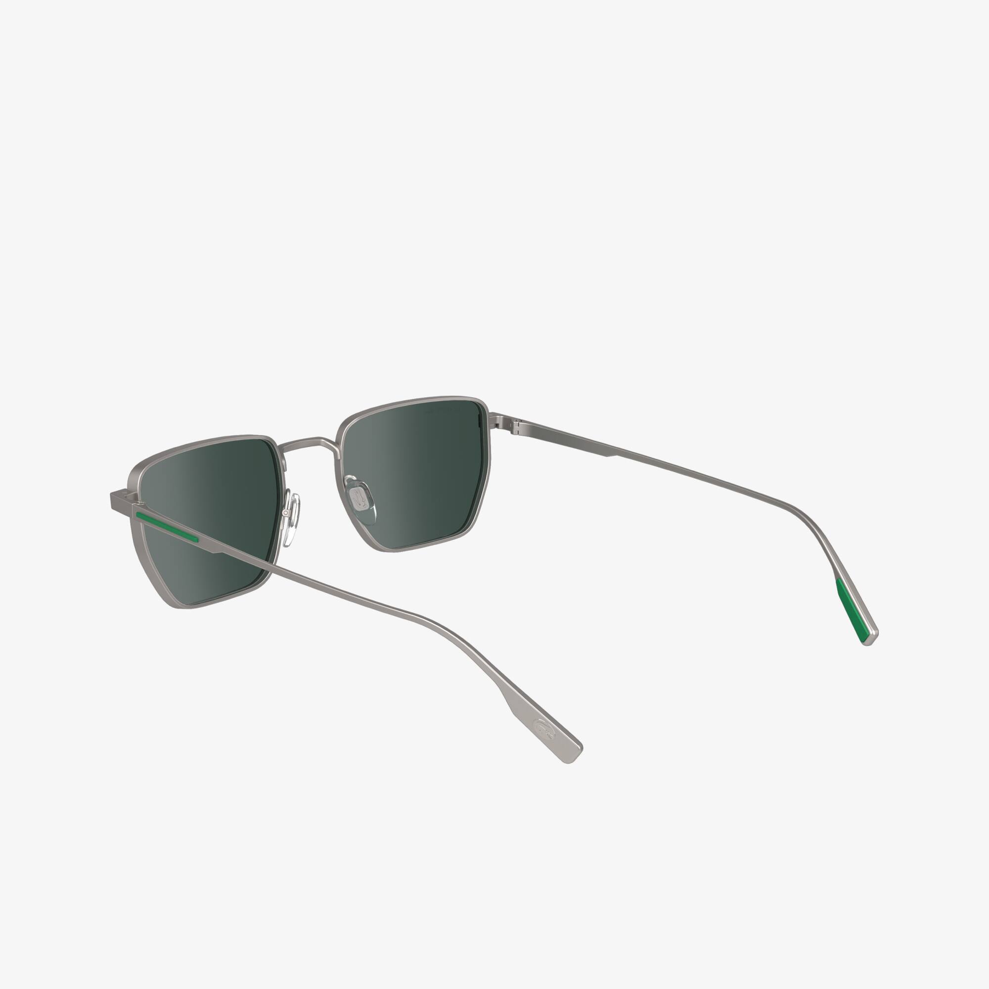 Sonnenbrille Retro mit eckigem Metallrahmen Sonnenbrillen - Grau - Lacoste - Herren