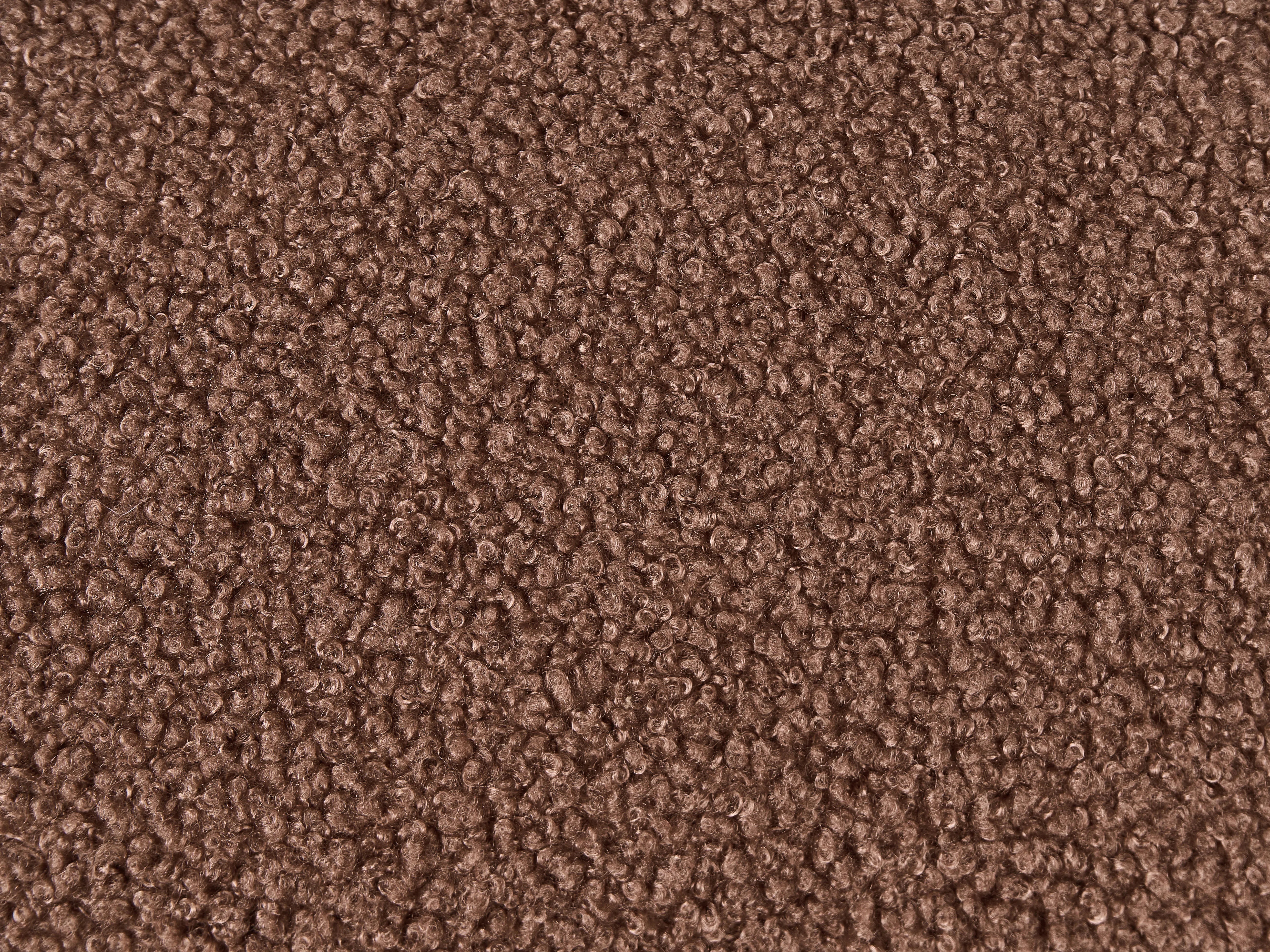 Hoekbank 3-zits FLAM Bouclé Bruin linkszijdig