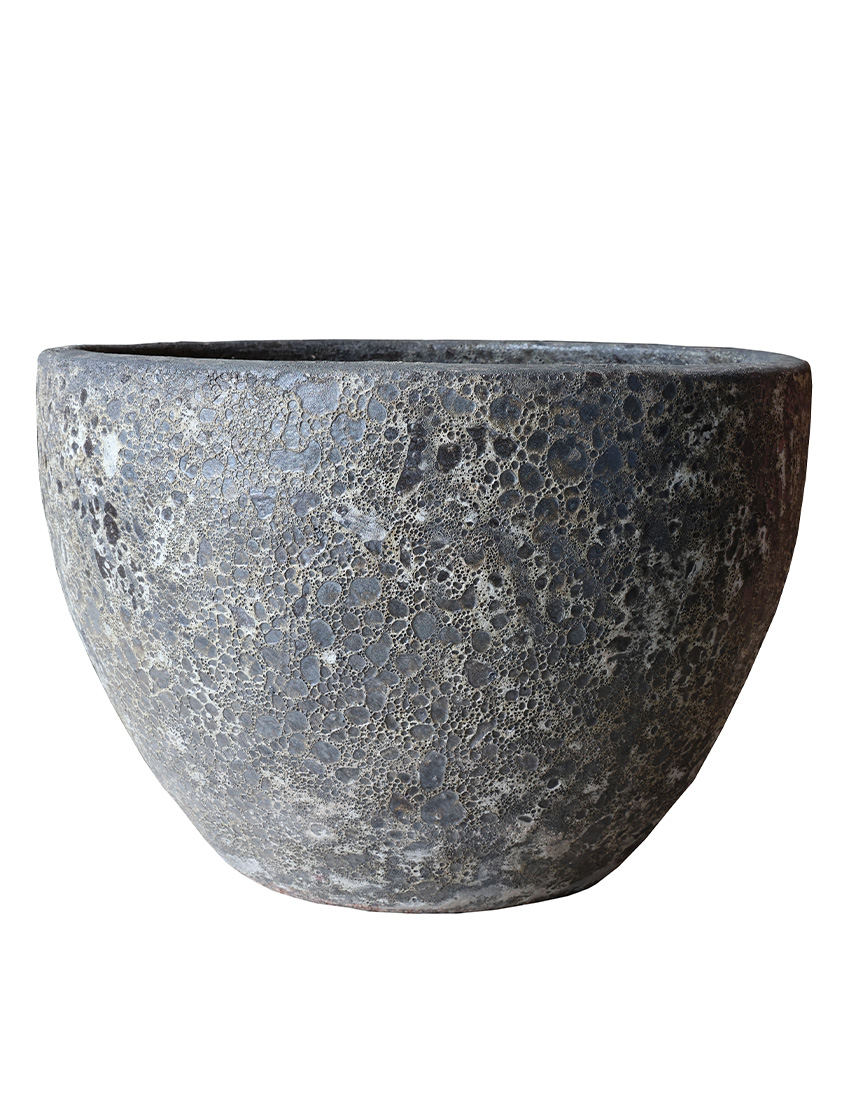 Plantenpot Lipari L relic black Ø90 x H64 cm