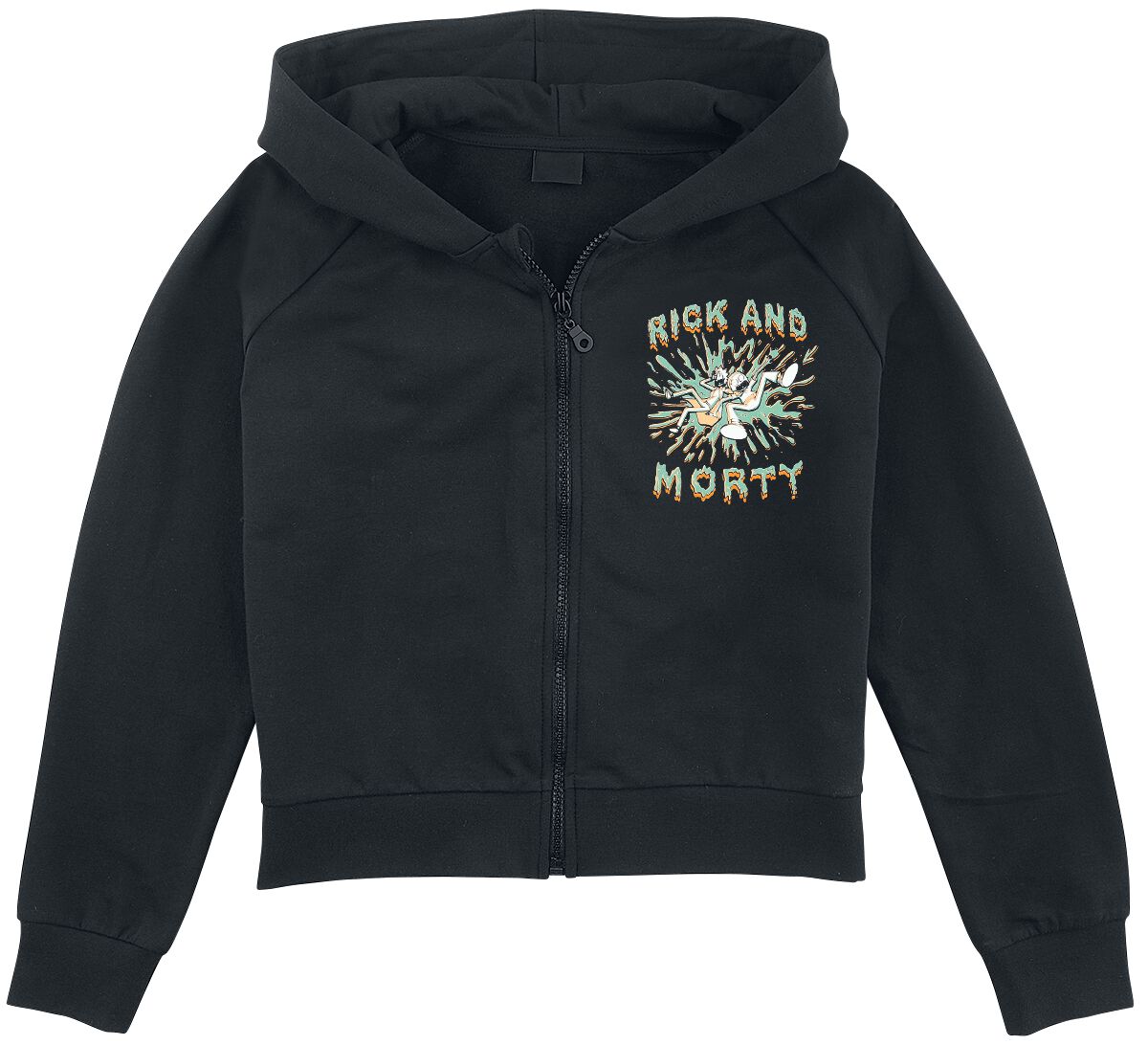 Enfants - Éclaboussure | Rick & Morty Veste à capuche Zippée