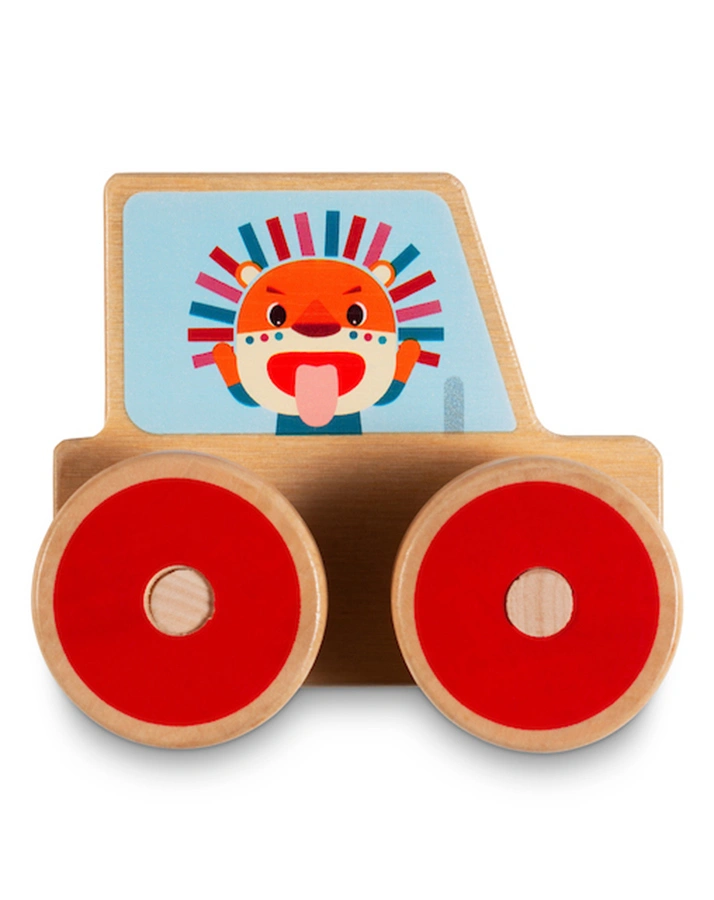 Holz-Bauset AUTO 10-teilig