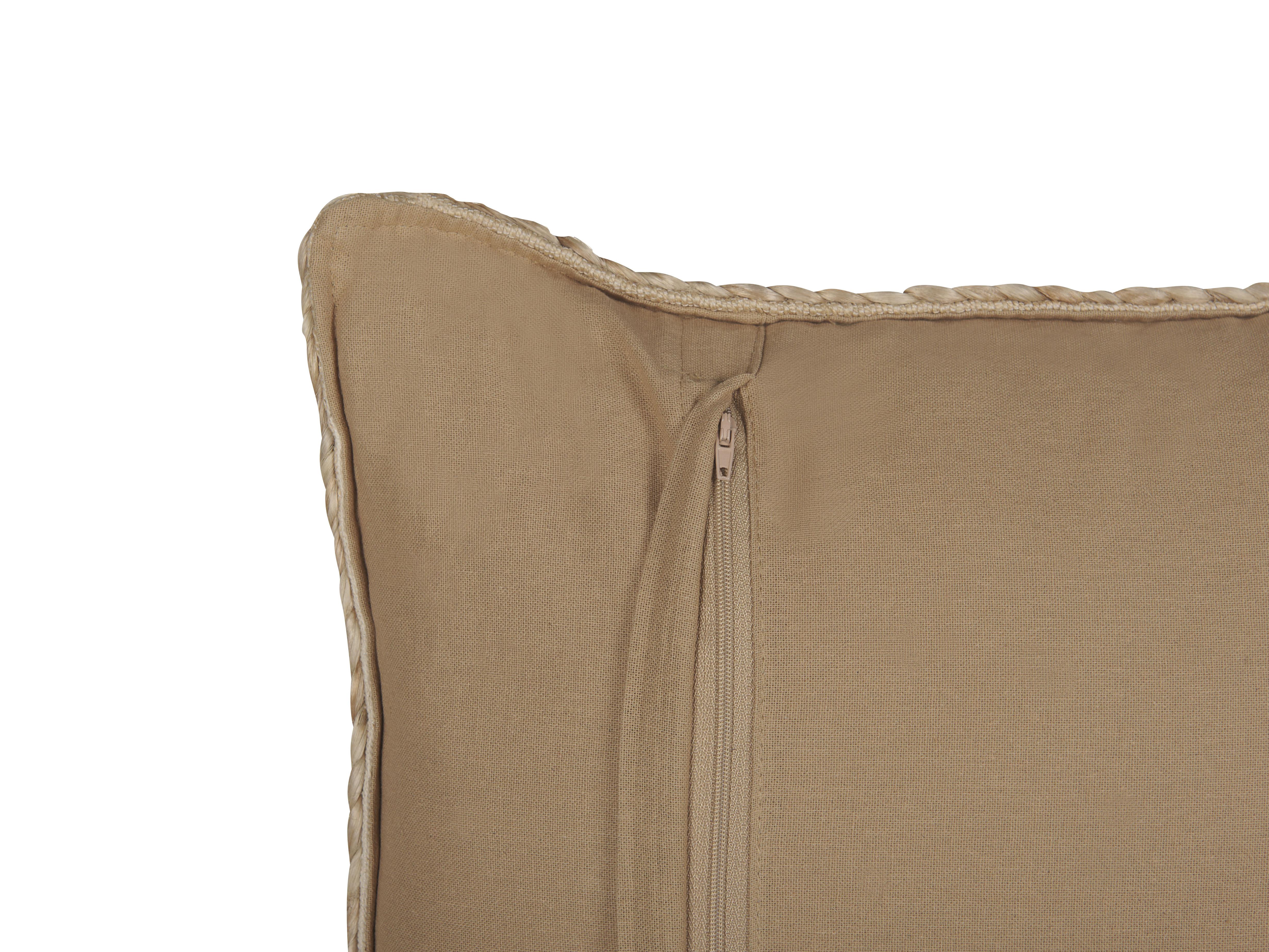 Sierkussen ELLIOTTIA Jute 45 x 45 cm Beige effen