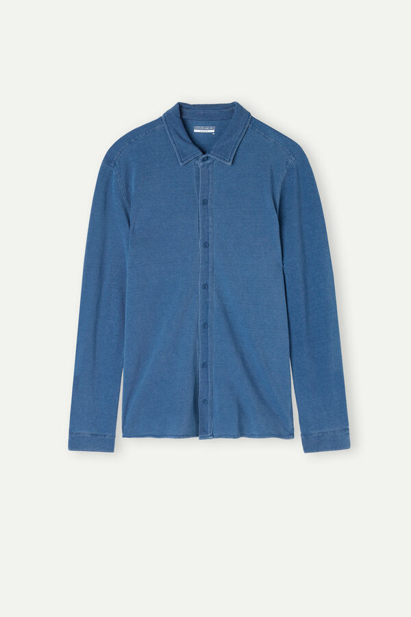 Camisa Piqué em Algodão Lavado