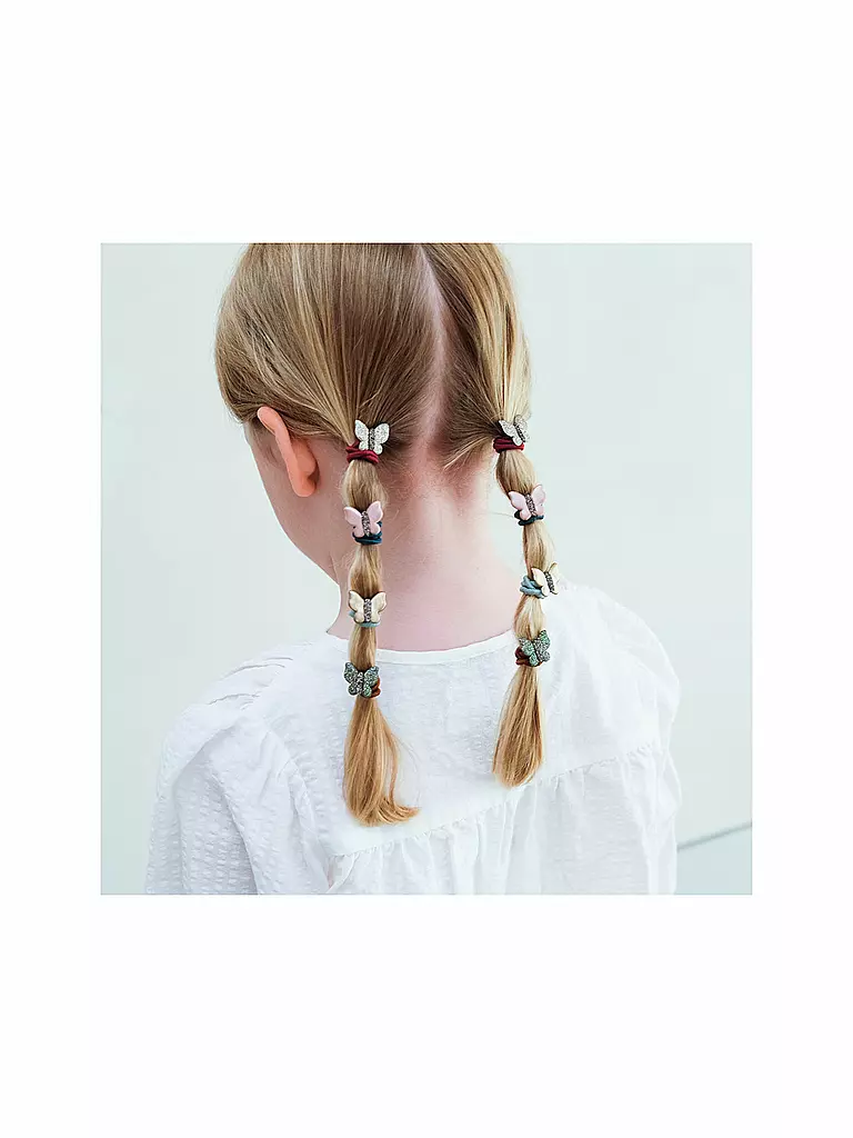 MIMI & LULA Haargummis 8 Stück MINI BUTTERFLY PONIES Into the Woods bunt