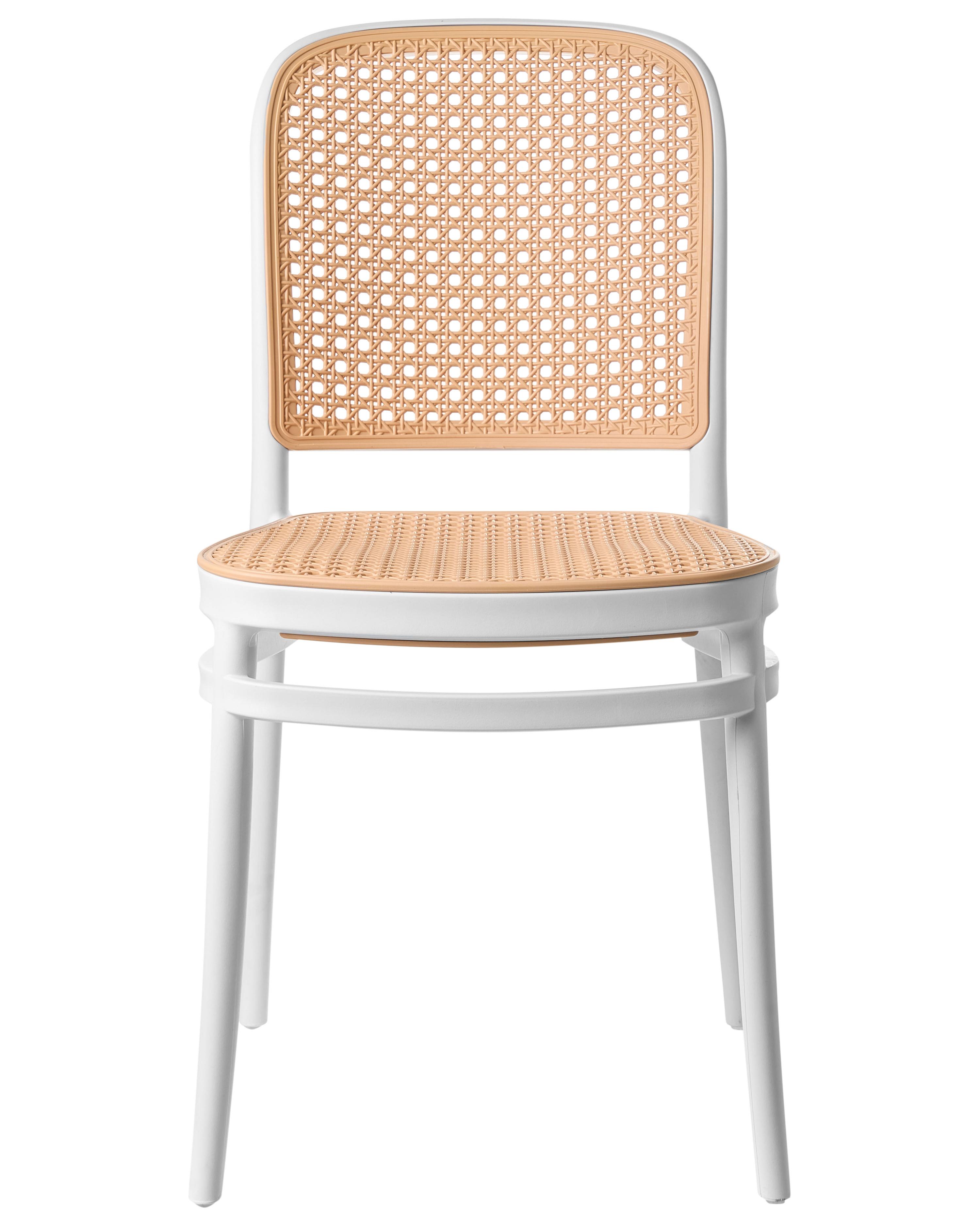 Set van 4 tuinstoelen PLOSE Wit/beige