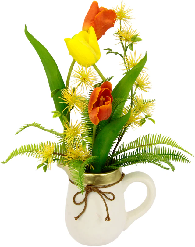 I.GE.A. Kunstblume »Arrangement Tulpen« Krug aus Keramik