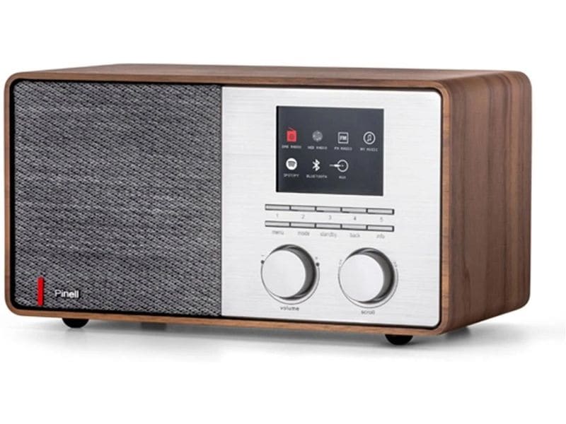 Pinell DAB  Radio Supersound 301 Braun DAB  Radio mit Internetradio, Spotify Connect und Bluetooth