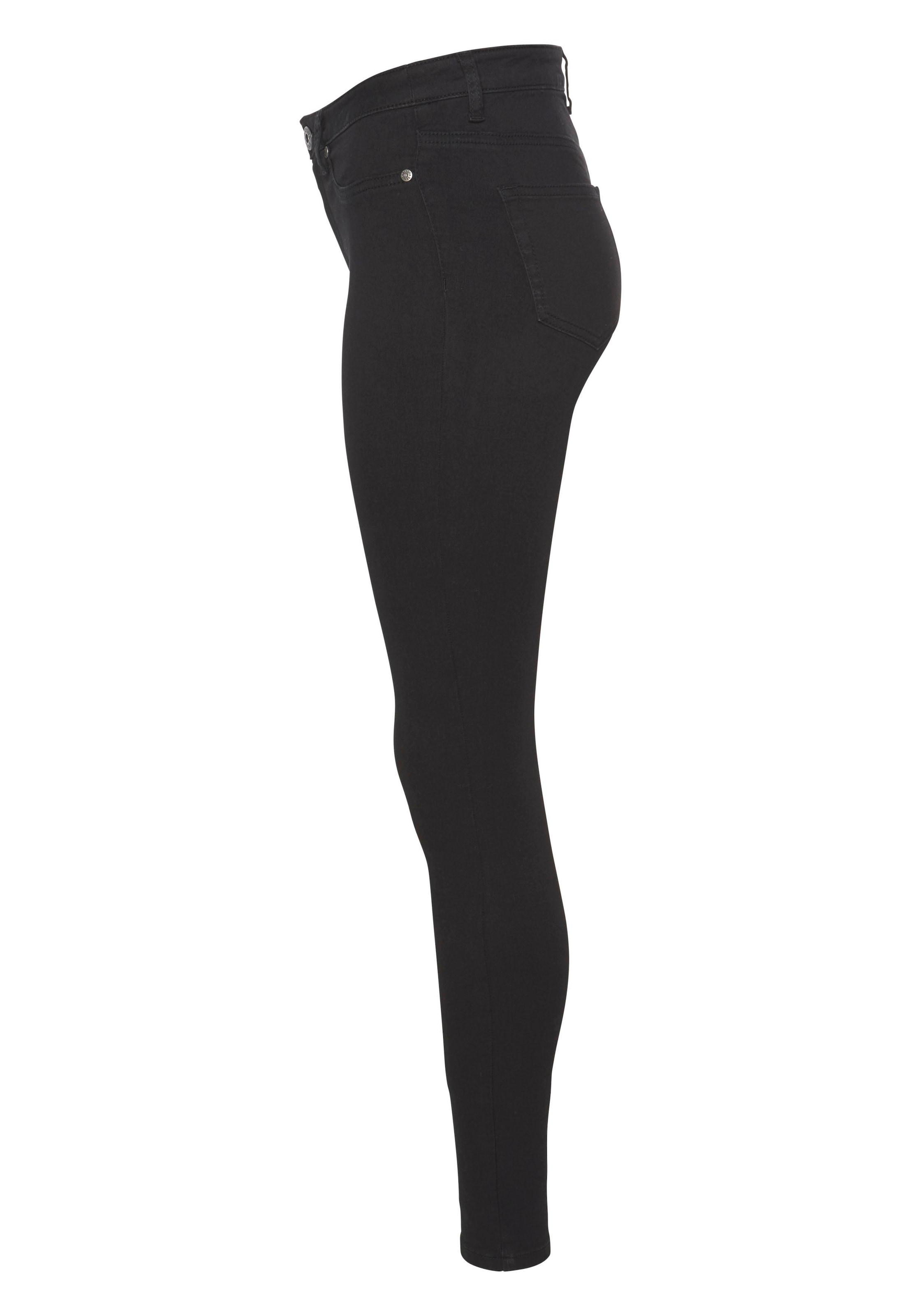 Arizona Skinny-fit-Jeans »Ultra Stretch«, extra-eng geschnittene Beinform,  modische Used-Waschung