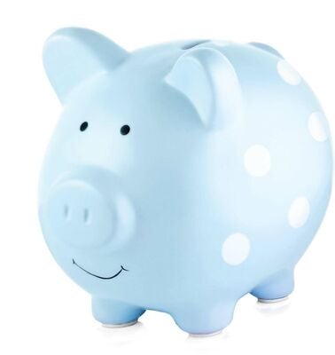 Pearhead Sparegris Medium, Polka Dot Blue
