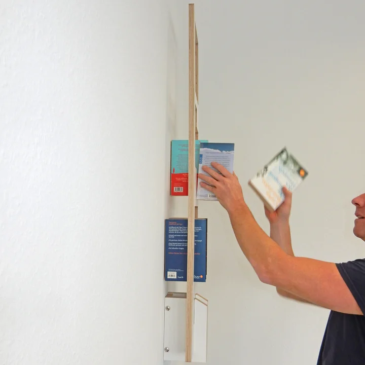 Tojo - lesestoff Bücherregal, weiss