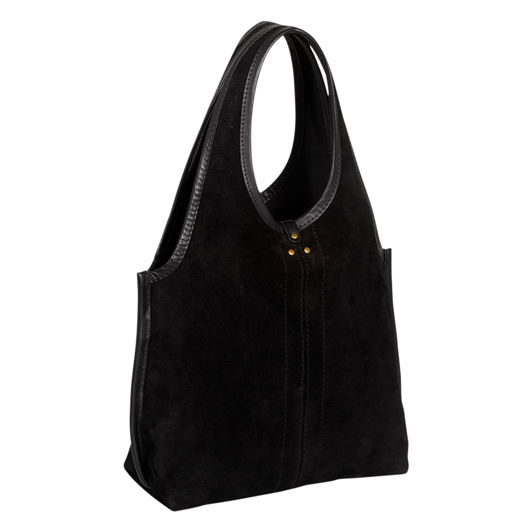 PACO S - Sac cabas en cuir métallisé | Noir
