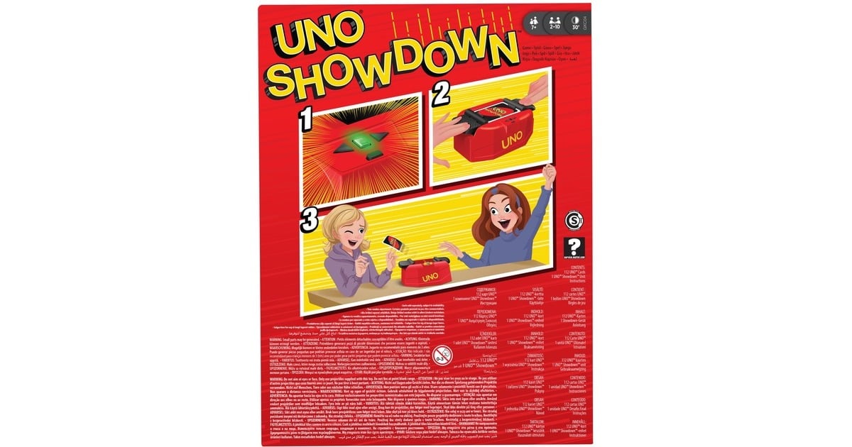 Mattel GamesUNO Showdown Kaartspel  (Meertalig, 2 - 10 spelers, 30 minuten, Vanaf 7 jaar)