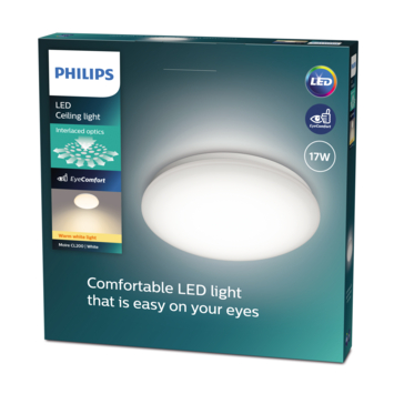 Philips LED plafondlamp Moire 17W 2700K