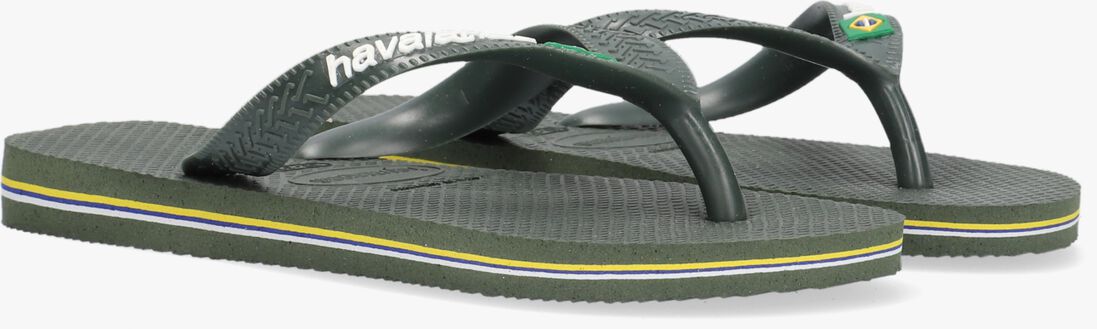 HAVAIANAS groene havaianas teenslippers brasil logo kids