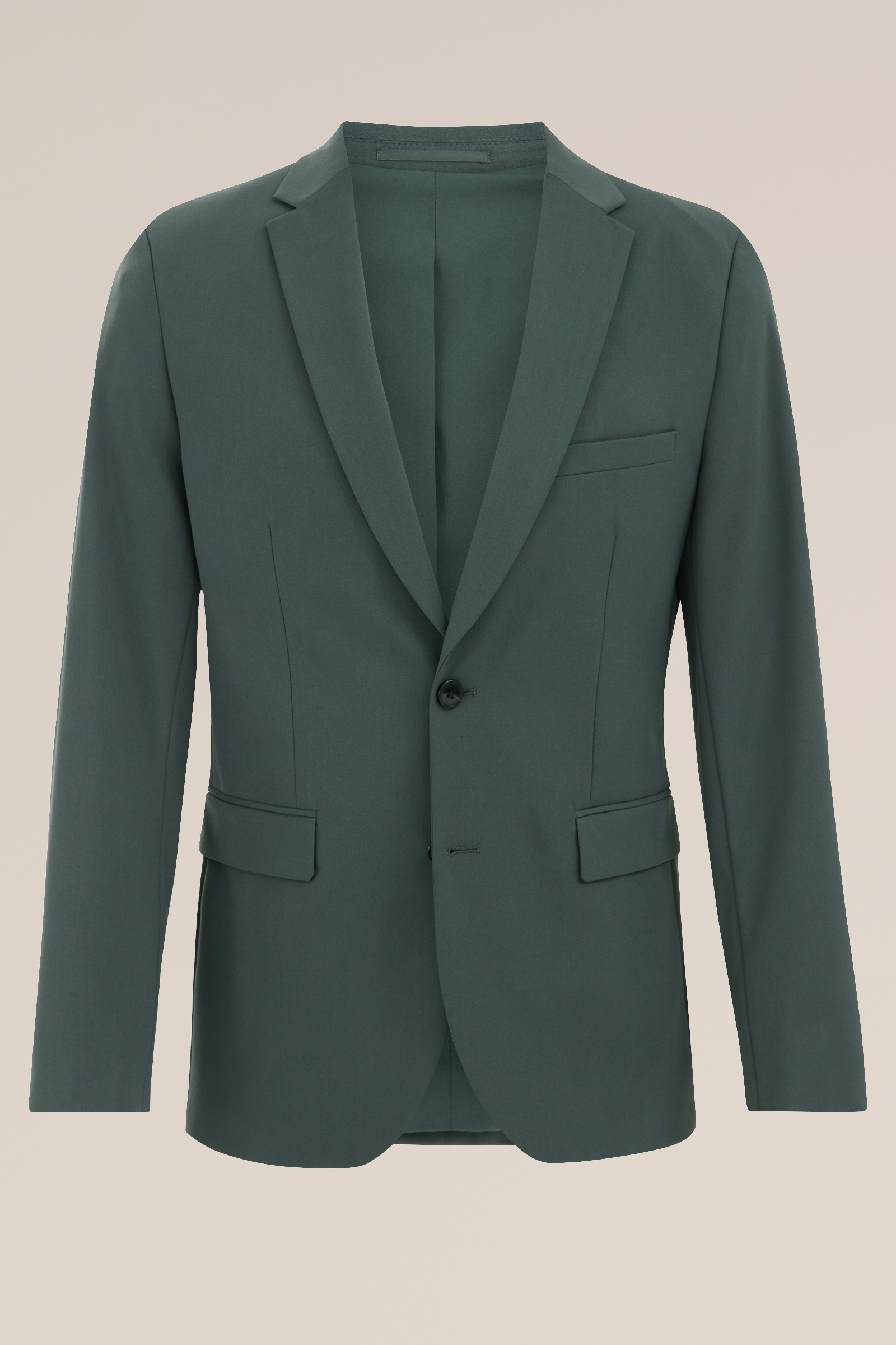 slim fit blazer Fundamentals Mosgroen