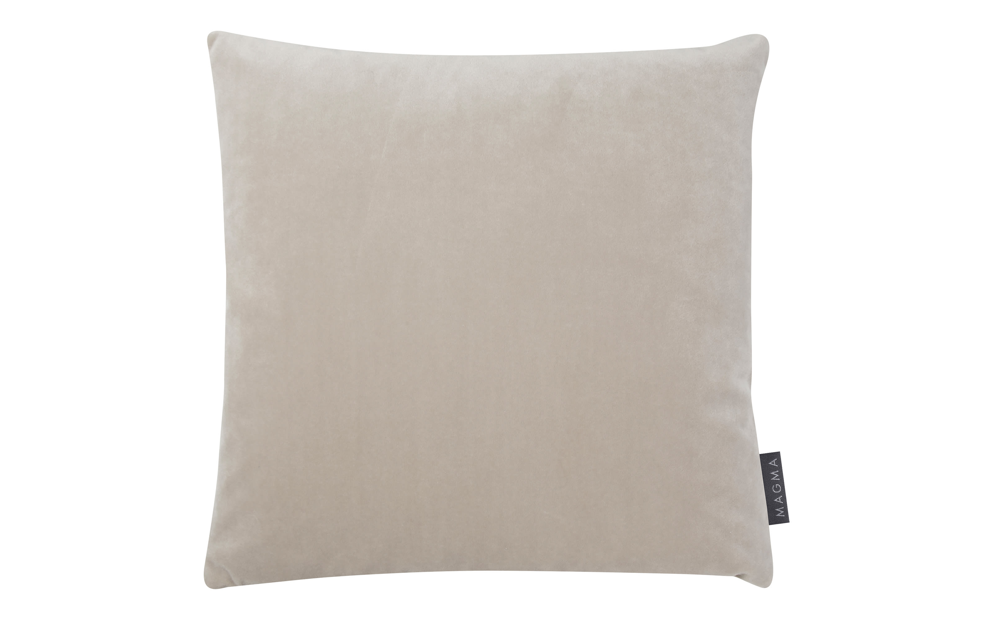 Kissenhülle Samt uni, beige, 40 x 40 cm