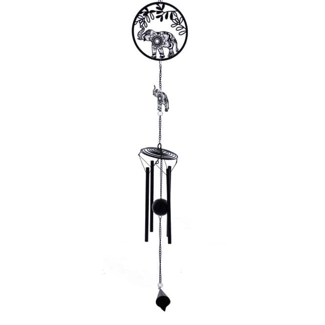 Windspiel - Elefanten - aus Metall  - ca. 85 x 13 cm