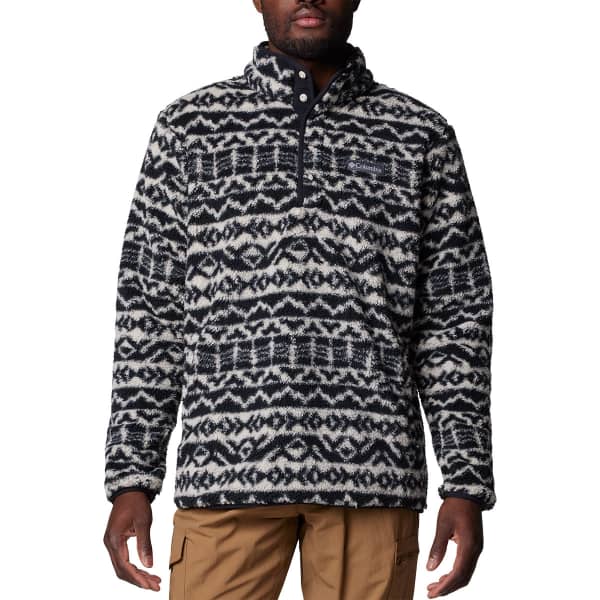 Sweat polaire COLUMBIA RUGGED RIDGE HALF SNAP FLEECE DARK STONE/BLACK MADRAS TONAL