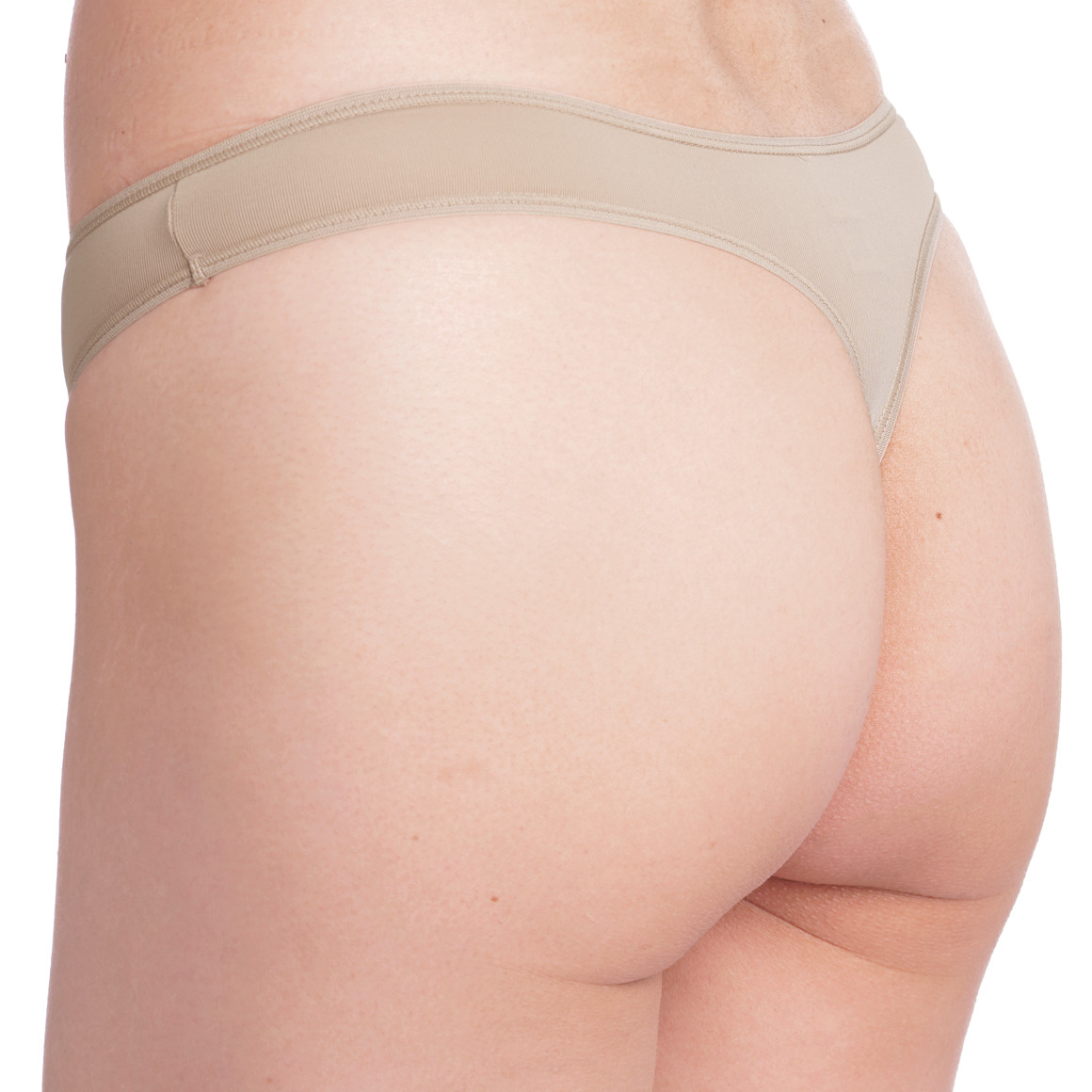 Gina Benotti 2 Damen Strings aus Mikrofaser beige