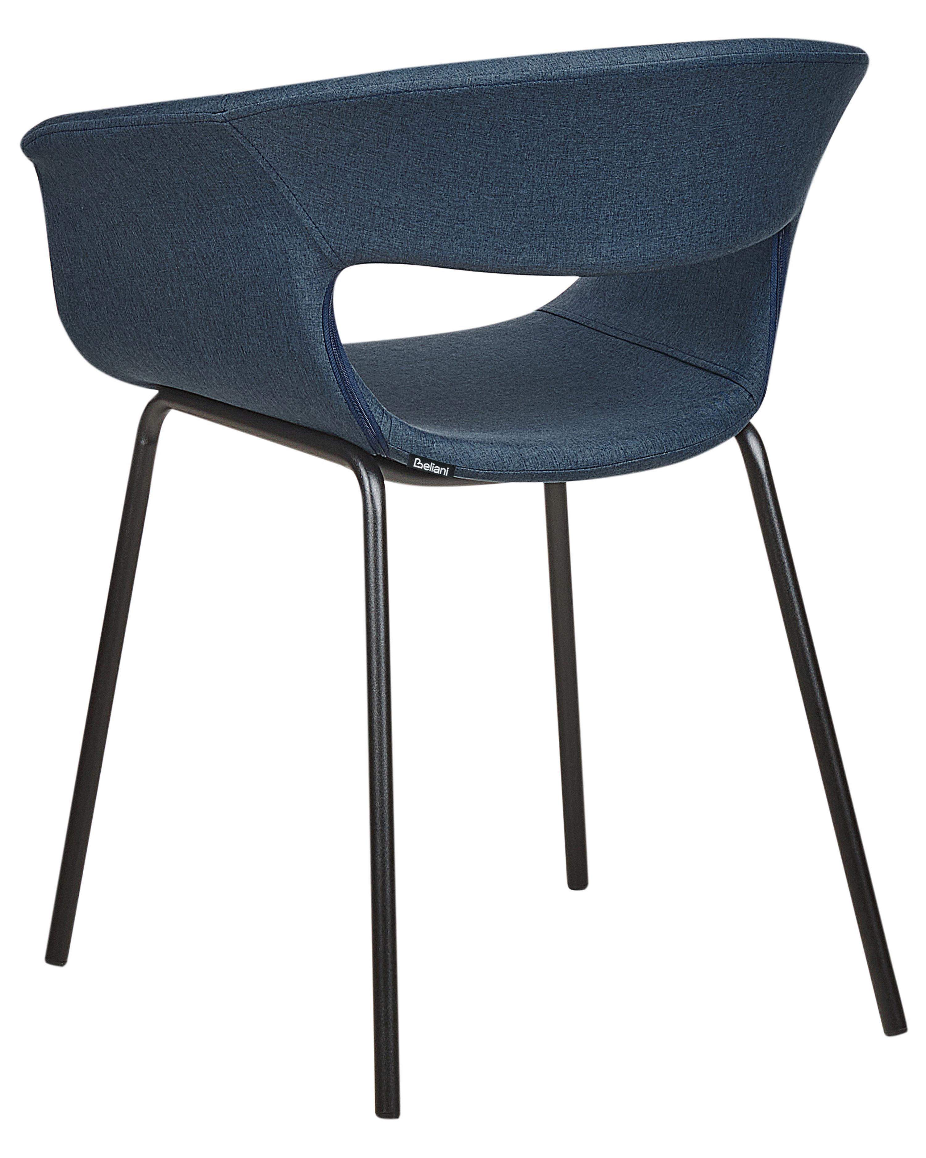 Set van 2 eetkamerstoelen ELMA Donkerblauw