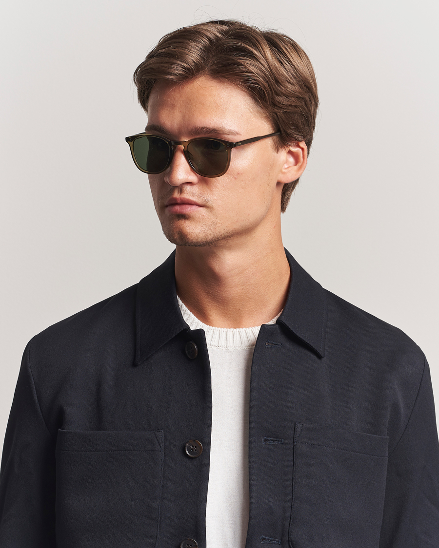 Garrett Leight Kinney 49 Sunglasses Olive/Green