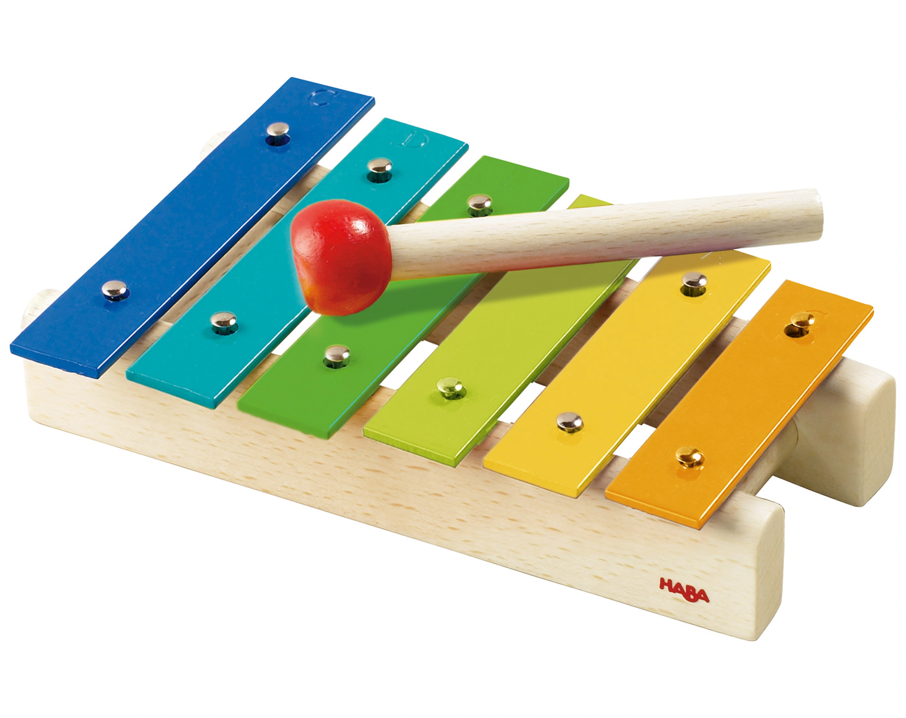 Metallophon FARBENFROH mit Klöppel in bunt