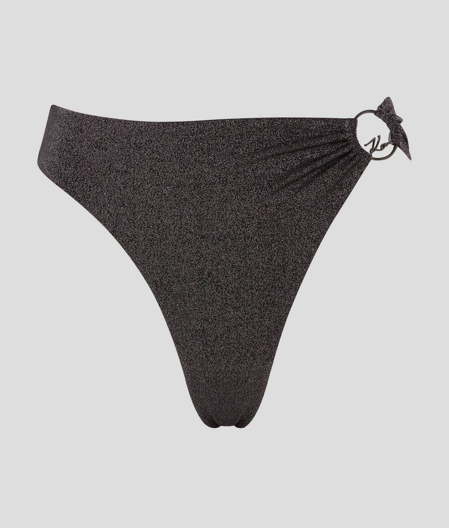 BAS DE BIKINI TAILLE HAUTE K/SIGNATURE - Noir
