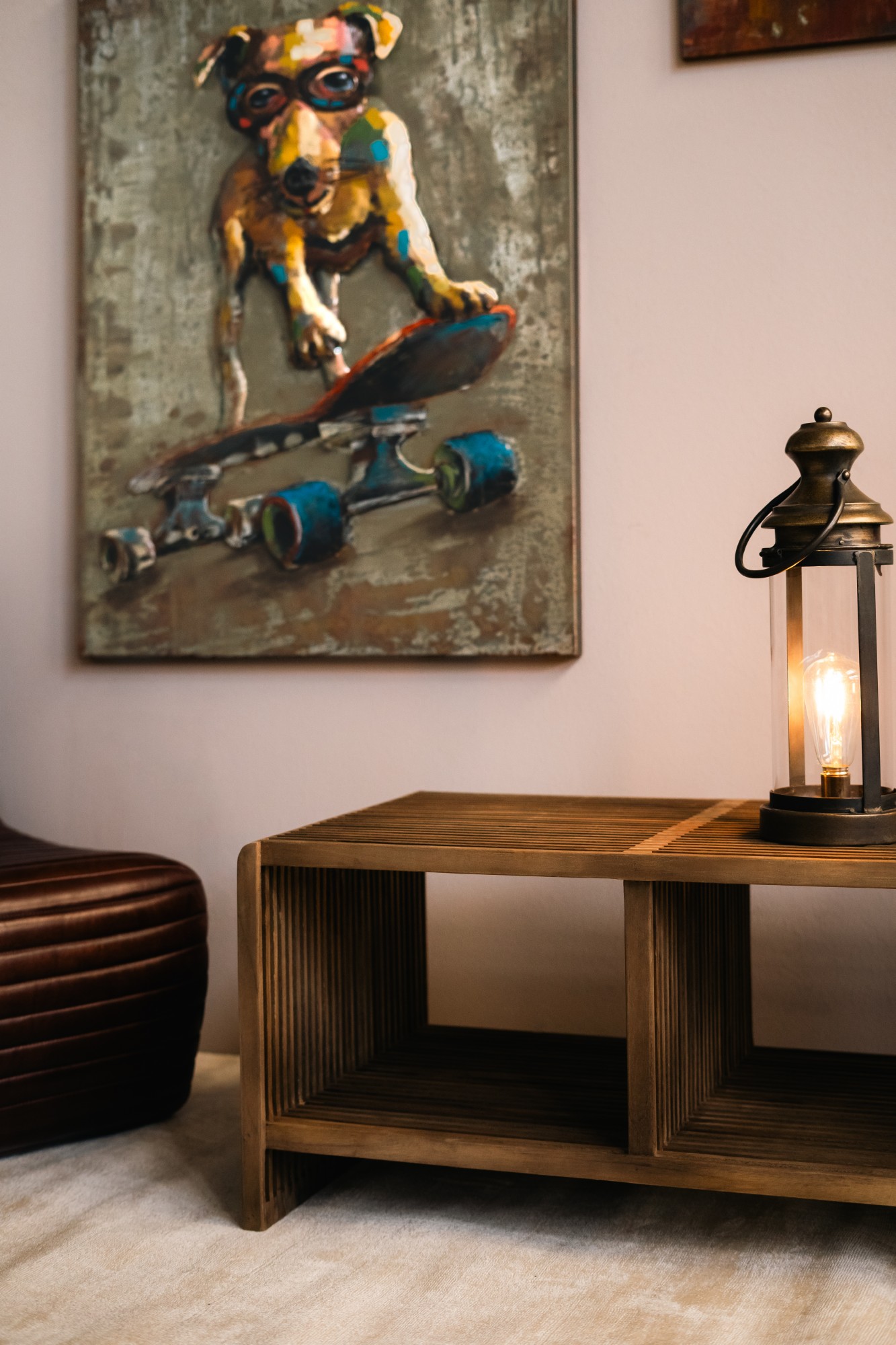 Couchtisch 'Fencer', aus recyceltem Teak, B 85 cm, L 50 cm, H 40 cm von fischer's lagerhaus