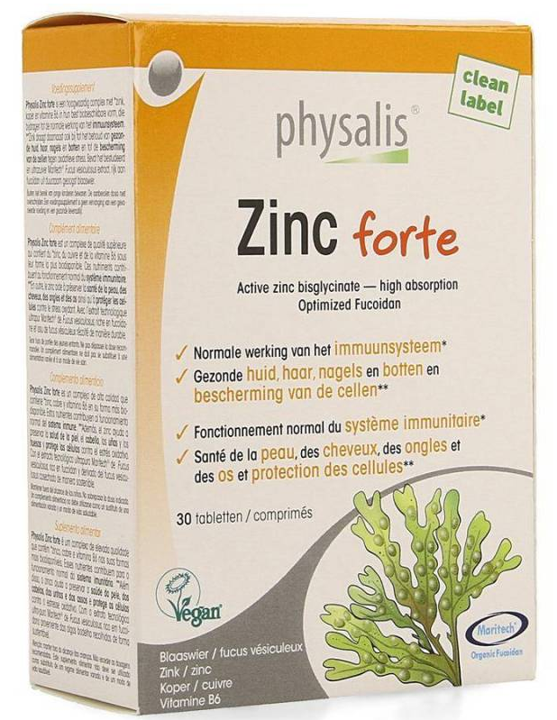 Physalis Zinc Forte 30 tabletten